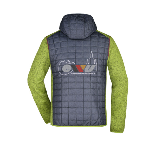 Rückenstick - Men's Knitted Hybrid Jacket Miniaturansicht