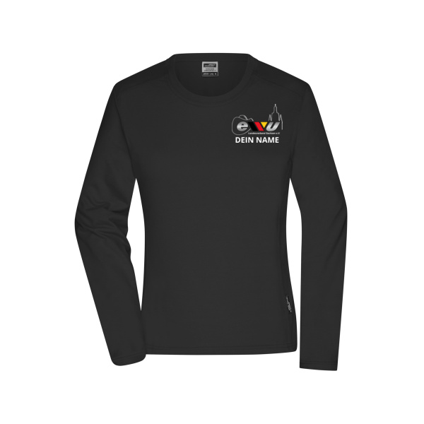 Brustdruck - Ladies' Workwear-Longsleeve-T Miniaturansicht